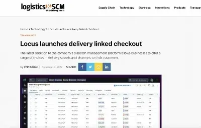 Locus launches delivery linked checkout
